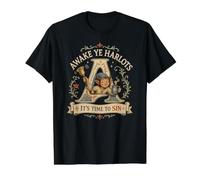 Awake Ye Harlots Time to Sin Drôle Imp Medieval Times Humour T-Shirt Graphique avec Valeur