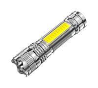 awakentti Lampe de poche rechargeable par USB, 4 modes, lampe de poche LED rechargeable, charge rapide, étanche, lampe de poche pour camping, pêche, randonnée