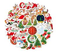 awakentti Lot de 50 autocollants décoratifs en PVC pour ordinateur portable, skateboard, réfrigérateur, bagages, valise, ordinateur portable, bouteille d'eau, imperméables