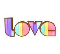 awakentti Panneau lumineux LED 3D avec lettres colorées - Décoration de Saint-Valentin pour bar, cafés en plein air, fête d'anniversaire, Saint-Valentin (A)