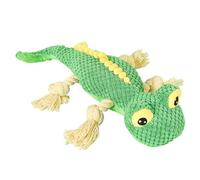 awakentti Puppy tTY Jouet interactif en forme de lézard en peluche pour chien, jouet froissé, résistant aux déchirures, durable, respectueux de l'environnement, jouet couineur amusant pour l'ennui et