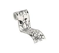 Livingwalls Bordure métallique 346629 noir/blanc 5,00 m x 0,13 m