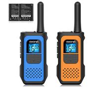 AWANFI Talkie Walkie Longue Portée Enfants Adultes 2 Pièces, Talkie-Walkie Rechargeable avec 16 Canaux Radio à 2 Voies Écran LCD, Walkie Talkie USB Type C avec VOX pour Jeu d'Aventure, Randonneé, Vélo