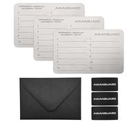 AWANGUARD - Portefeuille Crypto en Acier, Plaque Métallique Avec Phrase de Récupération, 3x24 SEED. Portefeuille Bitcoin hors Ligne. Seed Phrase, Crypto Wallet, Compatible Avec Tous les Portefeuilles.