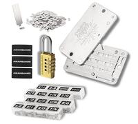 AWANGUARD Premiere Basic Plus - Bitcoin Steel Wallet, 24 x Seed Phrase Recovery Key Backup, Offline Crypto Wallet, Cold Krypto Seeds Storage - Compatible Avec Tous les Portefeuilles BIP39