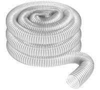 AWAOVV Lot de 2 tuyaux d'aspiration en PVC transparent - 50 mm - Pour aspirateur d'atelier