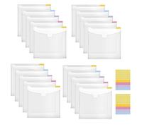 AWAOVV Lot de 30 porte-revues A4 avec 36 onglets adhésifs, rangement de papier pour scrapbooking, organiseur de papier, 30 x 30 cm