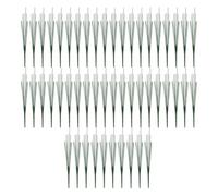 AWAOVV Lot de 50 tiges de fil floral vert foncé de 35,6 cm pour fleurs artificielles en plastique, loisirs créatifs