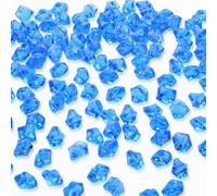 AWARDSEN Lot de 500 diamants bleus en acrylique pour enfants - Pierres décoratives pour enfants - Artisanat d'art - Pierres décoratives pour vases, pierres à paillettes, pierres précieuses