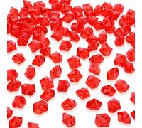AWARDSEN Lot de 500 diamants décoratifs rouges en acrylique pour mariage, travaux manuels, décoration, fête, remplissage de vase, pierres multicolores