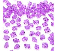 AWARDSEN Lot de 500 diamants décoratifs violets en acrylique pour mariage, travaux manuels, décoration, fête, remplissage de vase, pierres multicolores