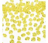 AWARDSEN Lot de 500 diamants dorés en acrylique pour enfants, pierres décoratives pour enfants, artisanat artistique, pierres décoratives pour vases, pierres à paillettes, pierres précieuses