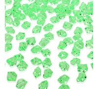 AWARDSEN Lot de 500 diamants verts en acrylique pour enfants - Pierres décoratives pour enfants - Artisanat - Pierres décoratives pour vases, pierres à paillettes, pierres précieuses - Pierres