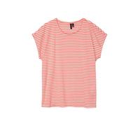 Aware T-shirt 'VMAva' saumon / blanc, Taille S