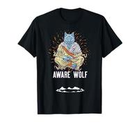 Aware Wolf Jeu de Mots drôle de méditation Loup T-Shirt