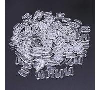 Awasa Lot de 50 clips de fixation pour bikini, fermeture pour soutien-gorge, boutons de maillot de bain, boucles de couture, transparentes