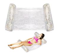 AWater Hammock - 4-in-1 Inflatable Raft & Lounger Bed | Foldable Multi-Purpose Floating Water Hammock for Pools, Lakes & Rivers | Portable Mesh Swimming Pool Bed for