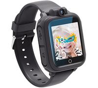 Awatty Montre Intelligente, Jouet Enfant 3 4 5 6 7 8 9 10 11 12 Ans, Caméra Rotative à 90°, 14 Jeux, Montre Connectée Garçon, Jeux Grands Cadeau Fille Garçon (Noir)