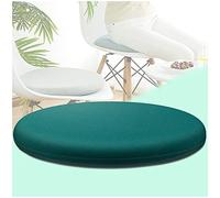 AWAV Galette De Chaise Ronde, Coussin Rond pour 30-60cm DiamèTre Chaise, Galette De Chaise Dehoussable Lavable, Coussins De Chaises D'Interieur Mousse à MéMoire De Forme (Vert,40x40x4cm 4PCS)
