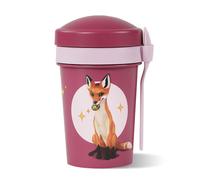 AWAVE® L'école des animaux magiques Tasse à céréales To Go 540 ml rPET | Rouge baie, Rabbat