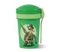 AWAVE® L'école des animaux magiques Tasse à céréales To Go 540 ml rPET | Vert, Henrietta