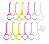 AWAVM 12 outils de retrait d'alignement pour bretelles invisibles, kit d'outils de retrait de dents invisible correcteur buccal d'alignement outil d'extraction de support orthodontique