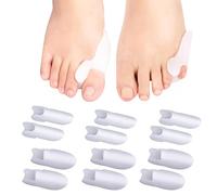 AWAVM 6 PCS Hallux Valgus Correcteur Correcteur Petit Orteil Silicone Gel silicone amélioré 0% BPA separateur orteil redresseur ecarteur orthese pied pour le protection hallux valgus dorteils