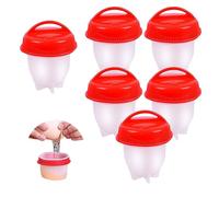 AWAVM Eggs Benedict Lot de 6 pocheuses à œufs sans coque sans BPA