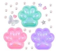 AWAVM Lot de 3 Squishy Anti Stress 2 Biscuit Squishy Kawaii 1 Jouets Squishy Patte de Chat Yoyo Mochi Squishy Cadeau Mignon Anniversaire Fête ou Noël Jouet Sensoriel Décompression Enfant Adulte (F)