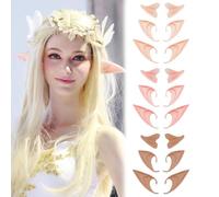 AWAVM Lot de 9 paires d'oreilles d'elfe Pixie - Oreilles de fées - Accessoires de cosplay et de diffusion en direct - Pour fête costumée, bal masqué, oreilles de vampire elfique