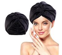 AWAVM Sleeper Silk Cap, sleepcap Silk, Silk Cap, Ultra Soft Rayonne Hair Care Night Cap, Satin Band élastic Cap for Washing, Makeup and Sports