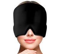 AWAVM une couche migrate Relief hat gel Ice Compress casque, protection solaire casque compresse froide, refroidissement, migraine, froid et chaud compresse casque (noir)