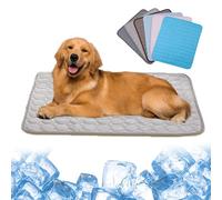 Awavsea Freshpad pour Chien, Freshpad Cosypet, S - XL Freshpad - Tapis Rafraichissant pour Chiens Et Chats, Convient Aux Animaux De Toutes Tailles, Soie Glacée Fraîche Et Maille Respirante (Gris, M)