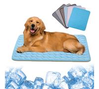Awavsea Freshpad pour Chien, Freshpad Cosypet, S - XL Freshpad - Tapis Rafraichissant pour Chiens Et Chats, Convient Aux Animaux De Toutes Tailles, Soie Glacée Fraîche Et Maille Respirante (Bleu, S)