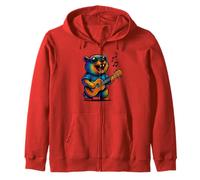 Awawa Rock Hyrax Joue Ukulélé Guitare Rainbow Hippie Drôle Sweat à Capuche