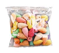 Awayhall 600 Pcs Encens Cone,Cône D'encensoir À Reflux Bullet Encens Mixtes Fumée Naturelle Mélangée À Multiples Saveurs Fontaine Encens