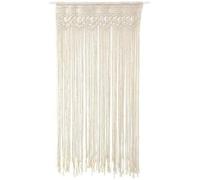 Awayhall Macramé Tapisserie murale en coton tissé à la main Tapisserie bohème pour séparateur de pièce, rideaux de fenêtre, rideaux de porte, fond de mariage, décoration d'intérieur 90 x 180 cm