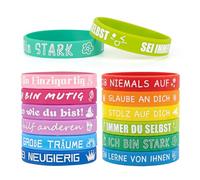 AWCIGG Lot de 24 petits cadeaux pour enfants, cadeaux d'adieu, école primaire, bracelets de motivation pour enfants, bracelet en silicone, bracelet de maternelle, cadeau de rentrée scolaire pour la