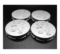 AWCYRHI 4 Pièces Cache-Moyeu, pour Peugeot 107 108 109 207 208 307 308 309 65mm Centre de Jante Capuchons Badge Enjoliveurs Moyeu Décoration Accessoires