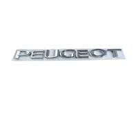 AWCYRHI Emblème Logo Voiture, pour Peugeot Partner 2008-2023,Lettres Insigne Autocollant,Extérieur Décoration Accessoires,Silver