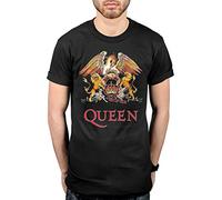 AWDIP T-Shirt Officiel Queen Classic Crest, Noir, XXL