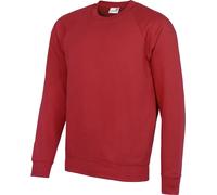 AWDis Academy Herren Rundhals-Sweatshirt RW3916 (Large) (Rot)