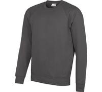 AWDis Academy Herren Rundhals-Sweatshirt RW3916 (S) (Anthrazit)