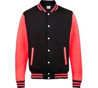 Awdis blouson enfants Varsity RW191 (9-11 ans) (Noir/rouge feu)