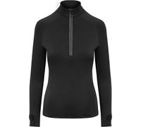 AWDis Cool - Débardeur demi-zip pour femme manches longues RW9193 (40 FR) (Noir poix)