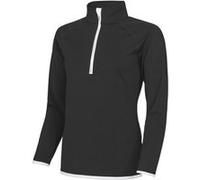 AWDis - Haut de sport à col zippé - Femme (XS) (Noir/Blanc arctique) - UTRW4816 Noir/Blanc Arctique G