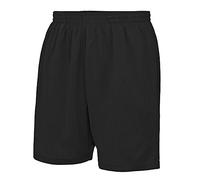 Awdis Just Cool - Short de Sport - Garçon (12-13 Ans) (Noir)