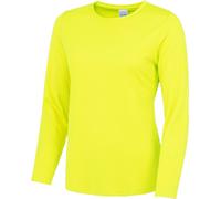 AWDis Just Cool T-shirt fille manches longues RW4814 (S) (Jaune fluo)