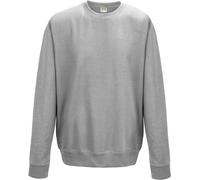 AWDis Just Hoods AWDis Unie Run Neck Uni Sweatshirt (280 GSM) PC2103 (4XL) (Grau meliert)