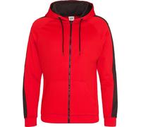 AWDis - Veste à capuche JUST HOODS - Homme (3XL) (Rouge/noir) - UTPC2967 Rouge/noir G